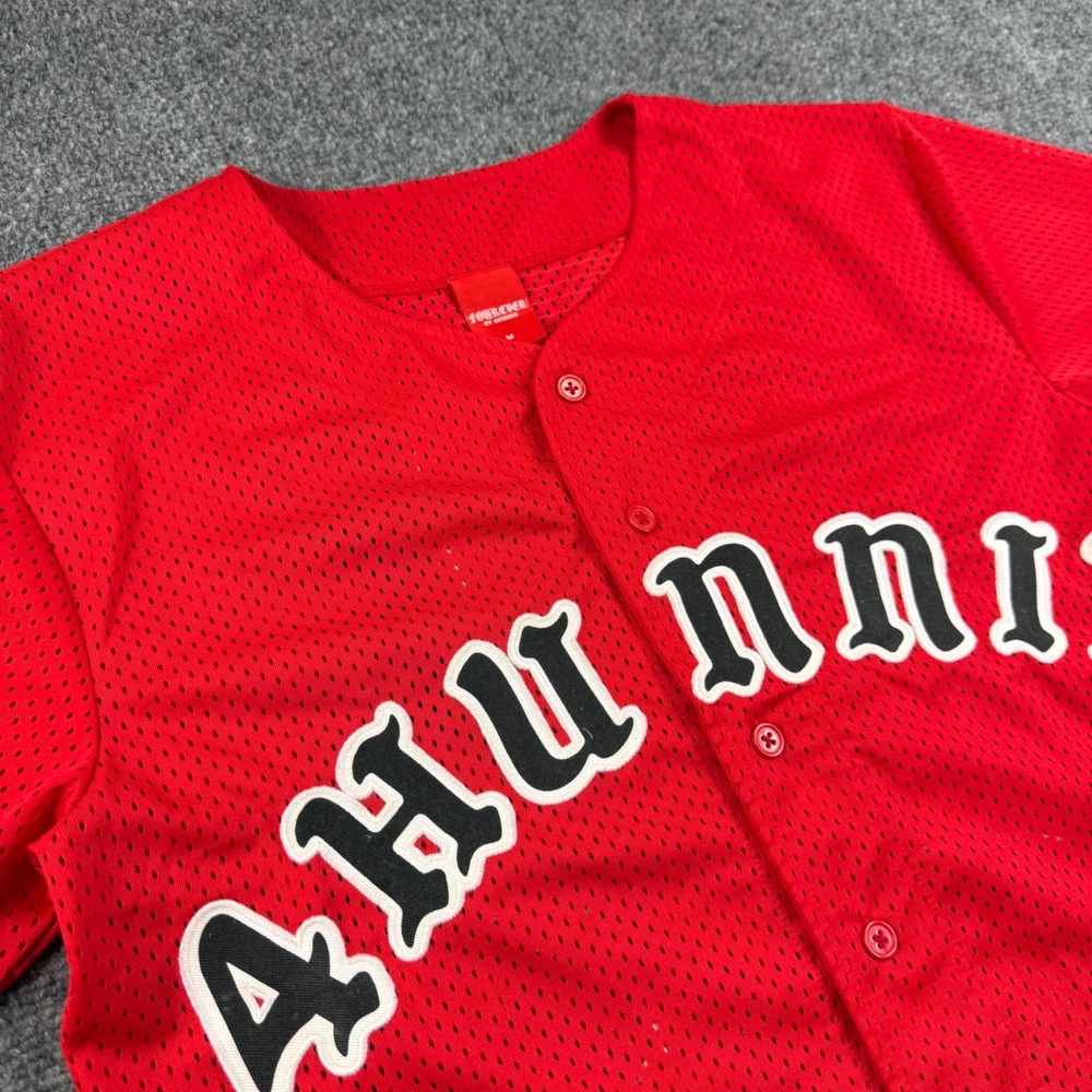 4Hunnid Baseball Jersey Size M Red Fourever World Championship 2022 Mens